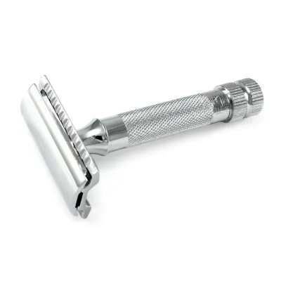 The Goodfellas&#39; Smile, SYNTESI Double Edge Safety Razor, CNC Machined STAINLESS STEEL, Made in Italy