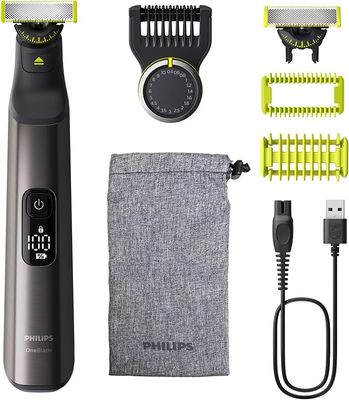 Philips OneBlade 360 Pro, Wet &amp; Dry, Trim, Edge &amp; Shave with the 20 lengths Precision Comb &amp; LED display, QP6552/15