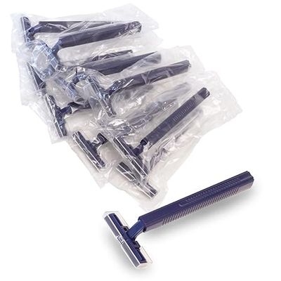 Freshscent (144 Pack) Twin Blade Razors with Clear Safety Cap, Disposable, Bulk Packed, Sold by the Case, unisex