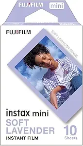 Fujifilm Instax Mini Soft Lavender Instant Film - 10 Exposures