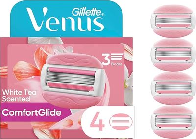 Gillette Venus Spa Women&#39;s White Tea Scented Razor Blade Refills, Womens Razors / Blades
