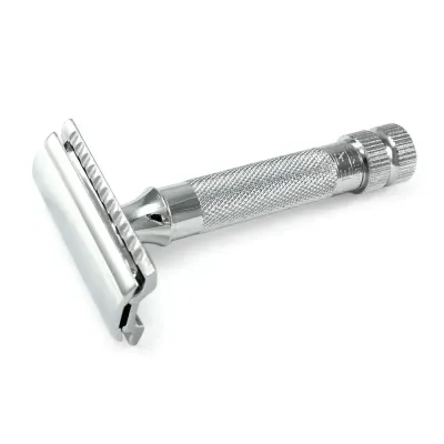 The Goodfellas&#39; Smile, SYNTESI Double Edge Safety Razor, CNC Machined STAINLESS STEEL, Made in Italy