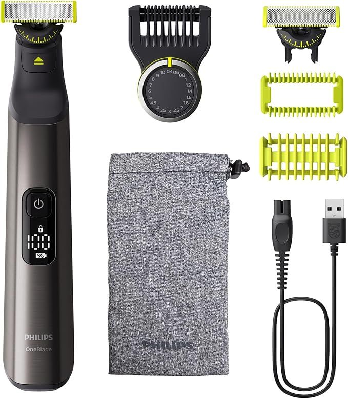 Philips OneBlade 360 Pro, Wet &amp; Dry, Trim, Edge &amp; Shave with the 20 lengths Precision Comb &amp; LED display, QP6552/15