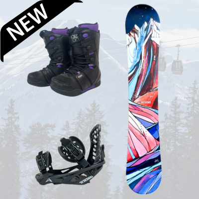 Daily Women&#39;s Snowboard Rental Package