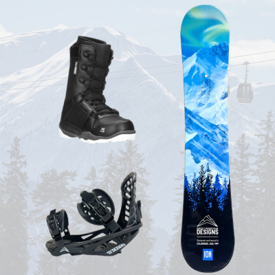Standard Adult Snowboard Season Rental Package