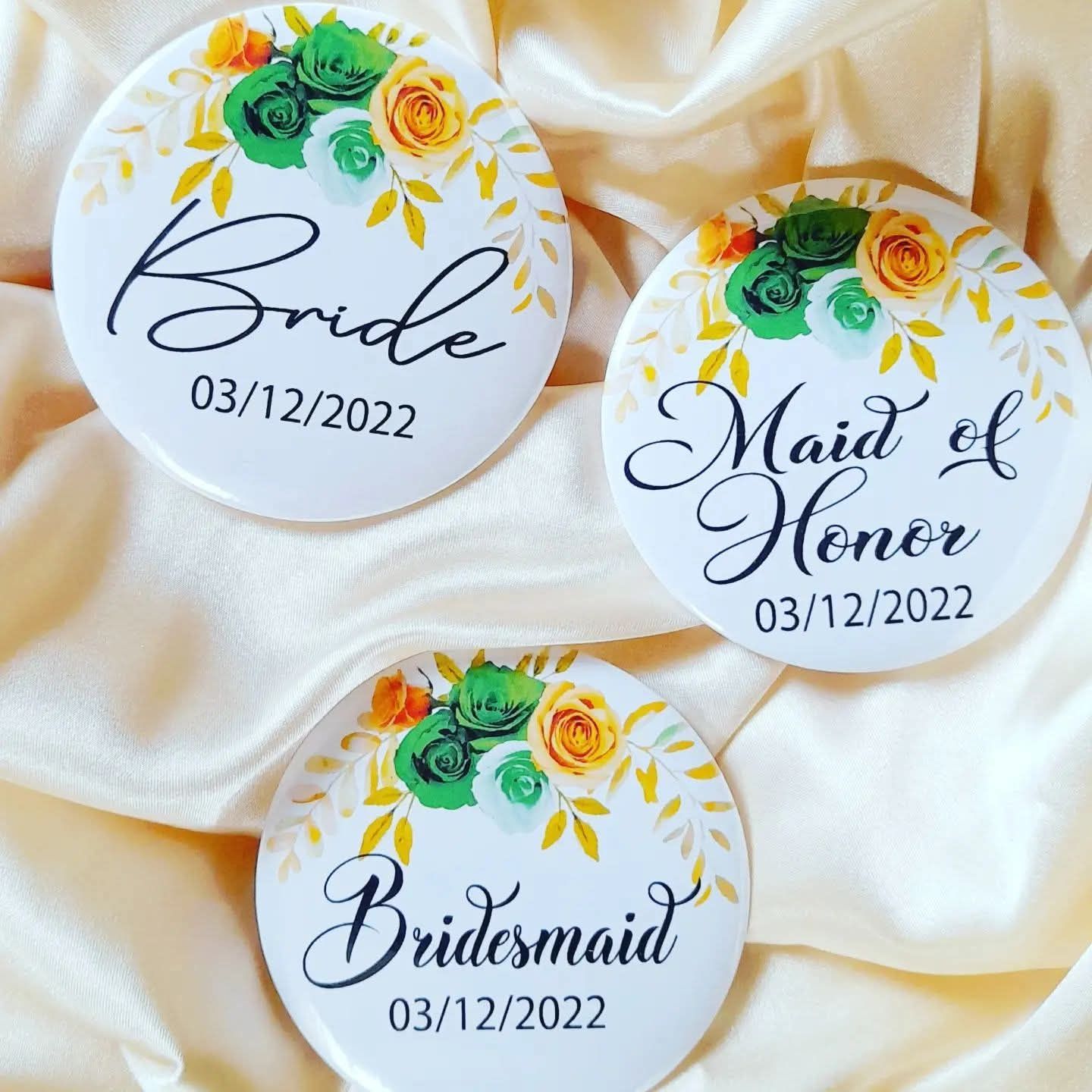 Personalized Name Pin Button Badge – 2.5&quot; Custom Name Tag.