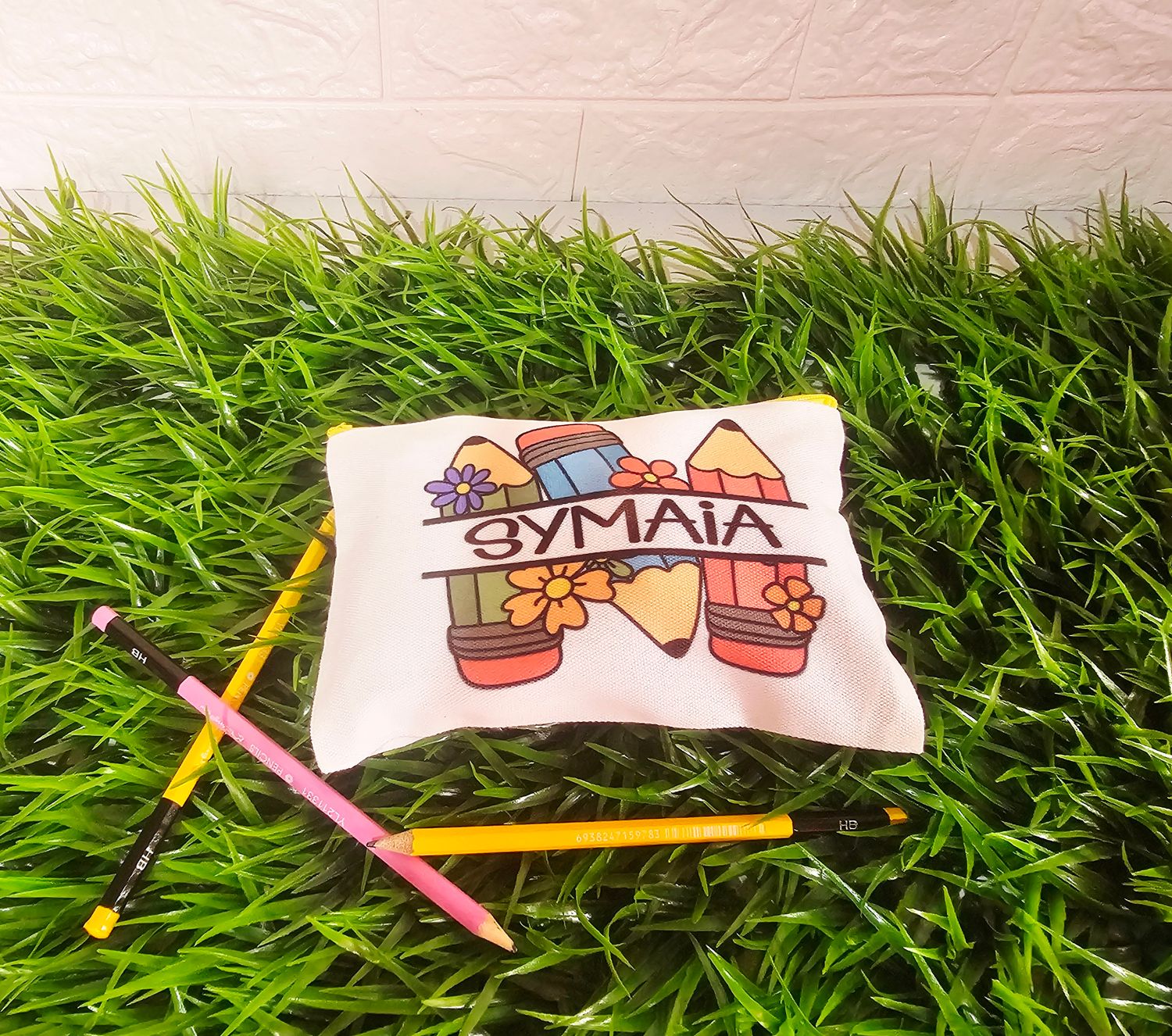 Back to School Pencil Case PENCILS (One Side Only)
