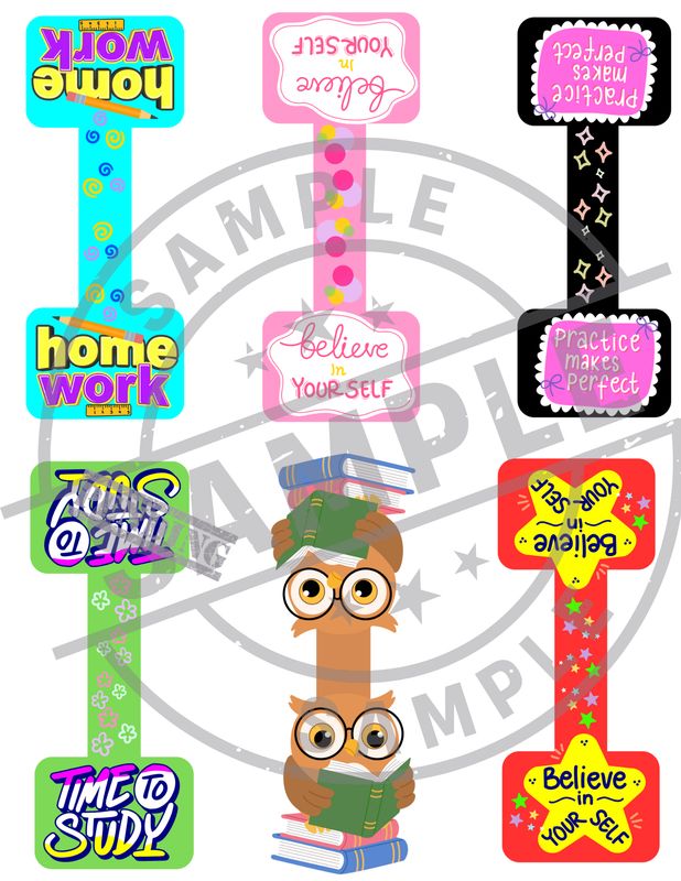 Bookmark Set - Time To Study