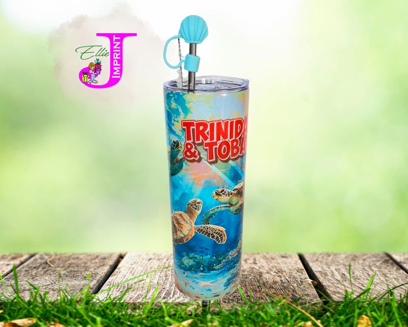 Turtle Trinidad &amp; Tobago 20oz Stainless Steel Tumbler