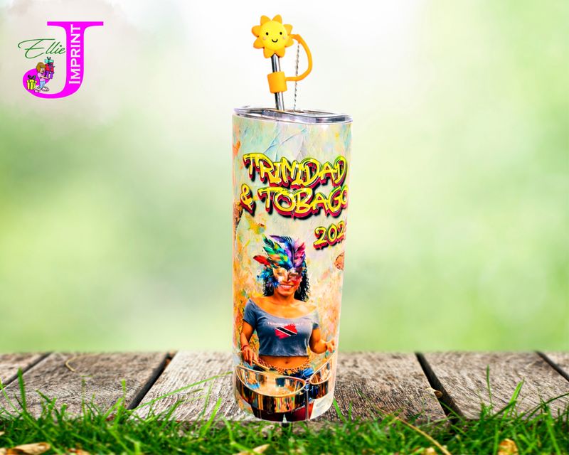 Steelpan Trinidad &amp; Tobago 20oz Stainless Steel Tumbler