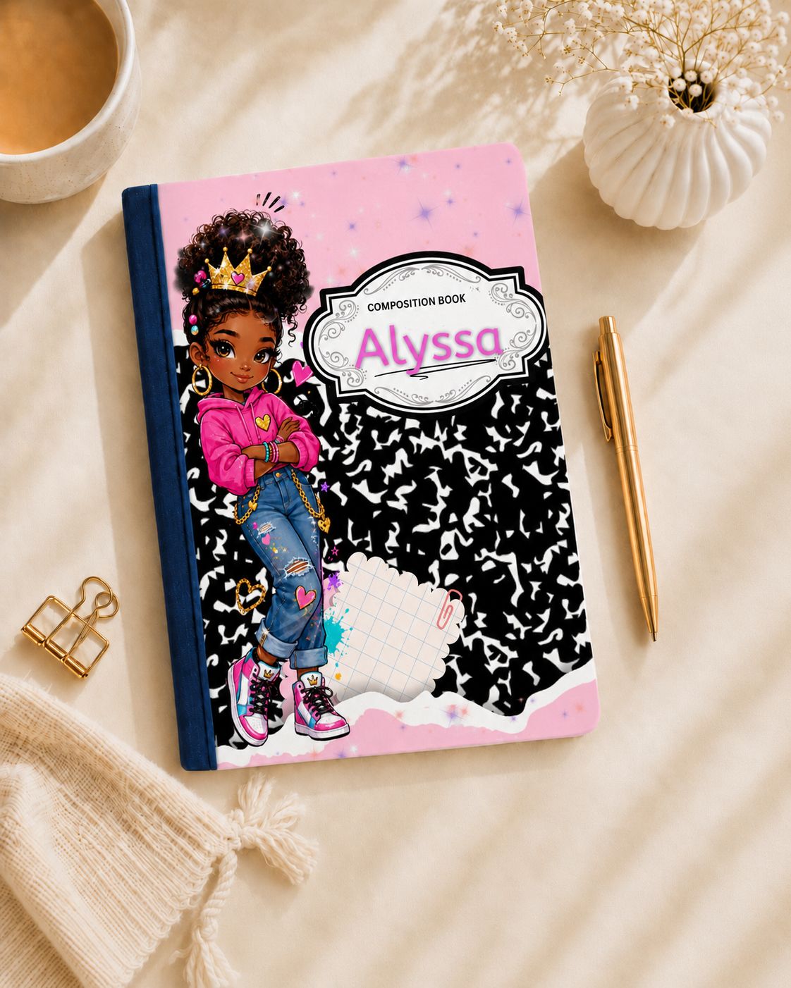Note BOOK ALYSSA  (Front Cover Only)