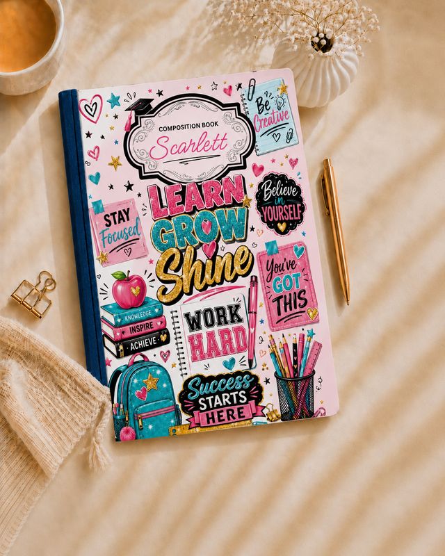 Note BOOK SCARLETT (Front Cover Only)