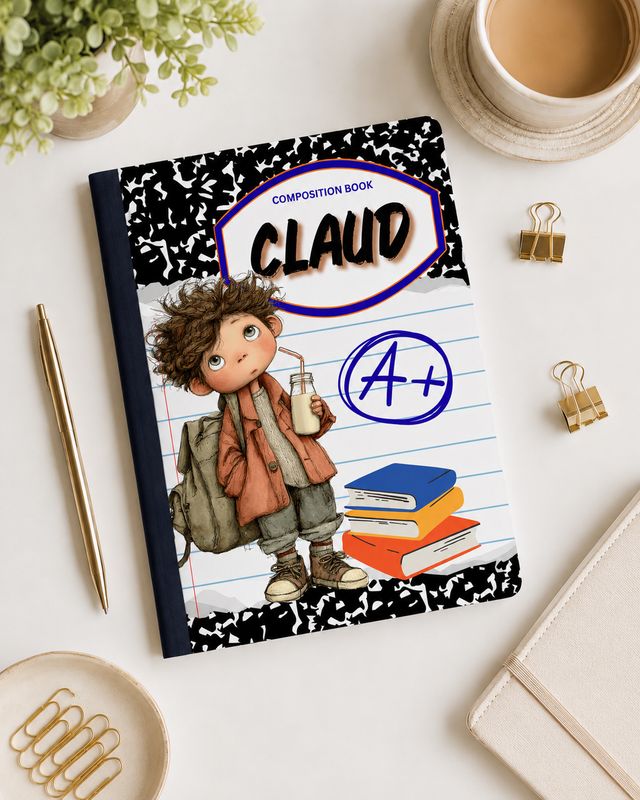 Note BOOK CLAUD (Front Cover Only)