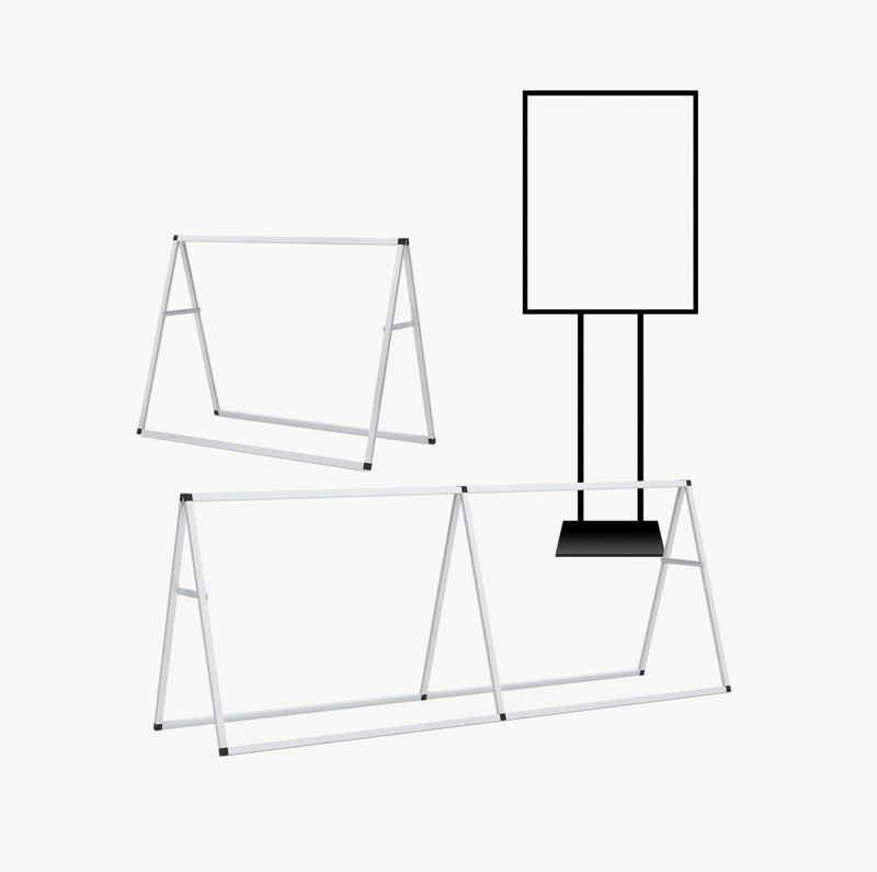 A Frame and Sign Holder Hardware