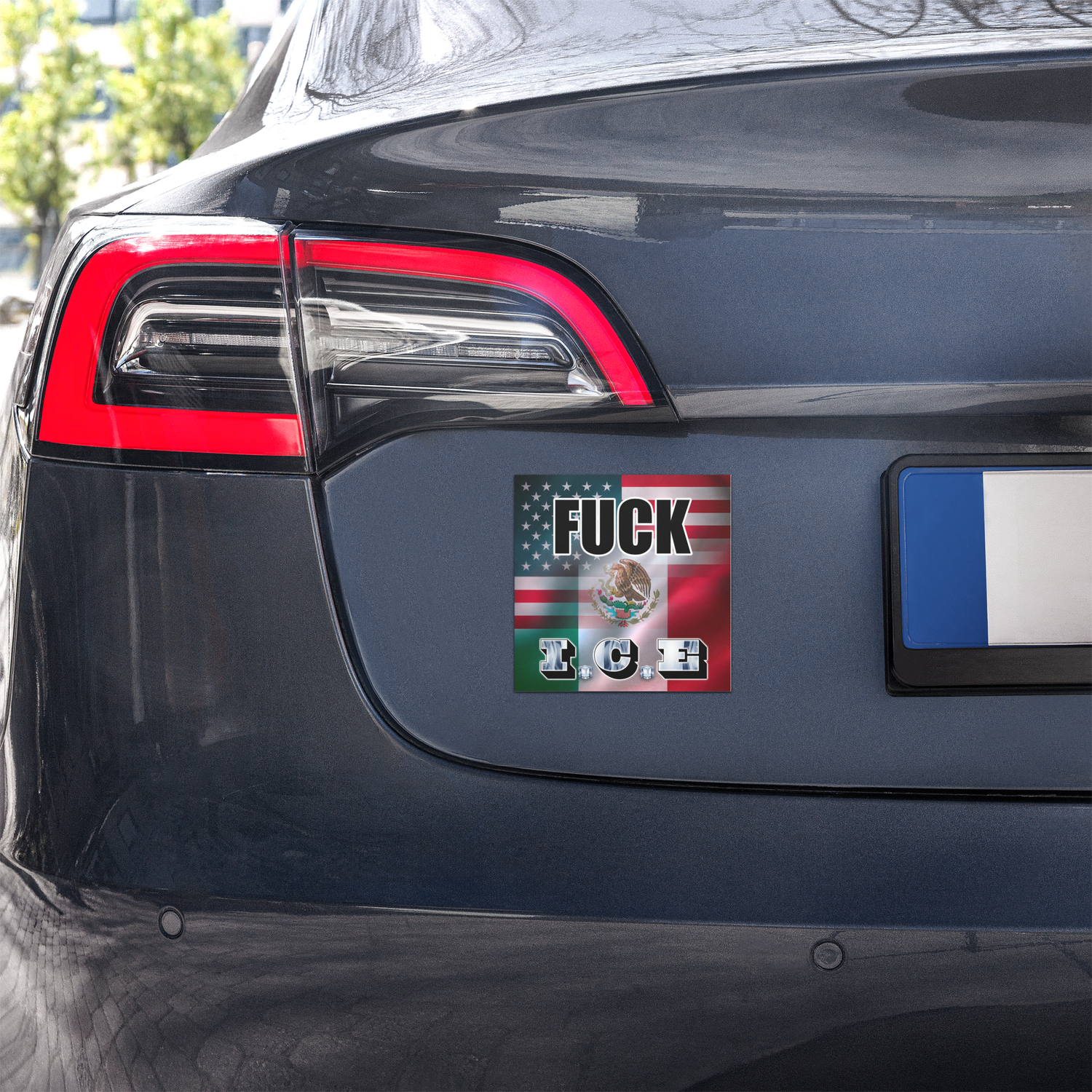 F*CK ICE Car Magnet
