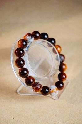 Silent Flame | 12mm High-Oil Cupressus Bracelet
