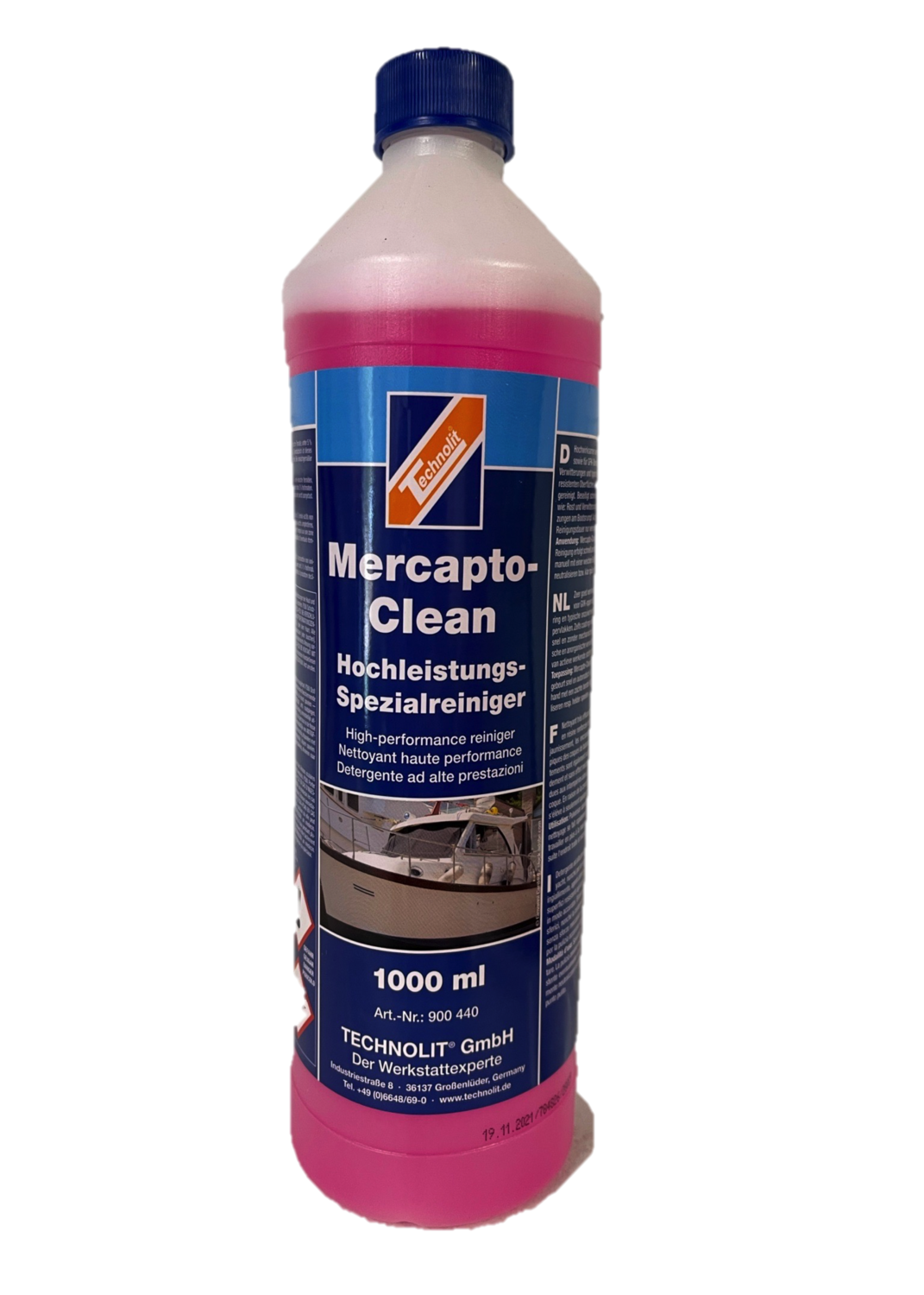 Mercapto Clean  (1 Liter) für das Boot Spezialreiniger