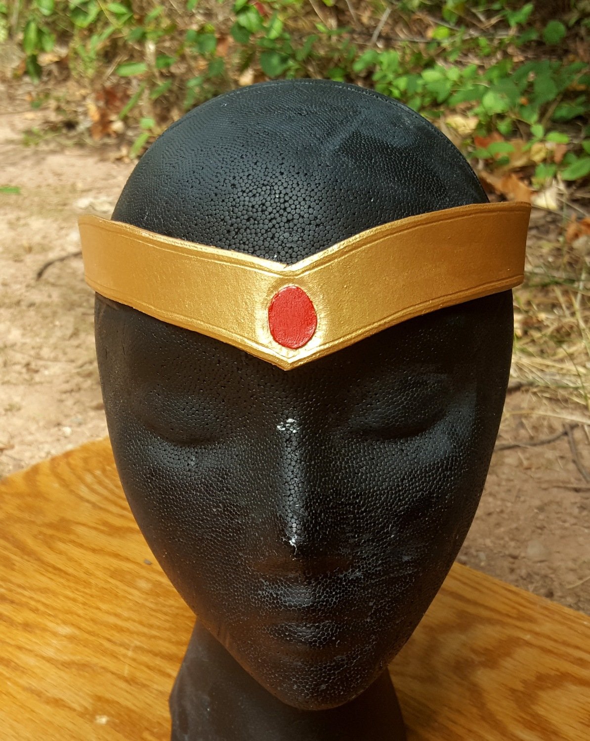 Princess Crown - Leather Circlet with Colored Center