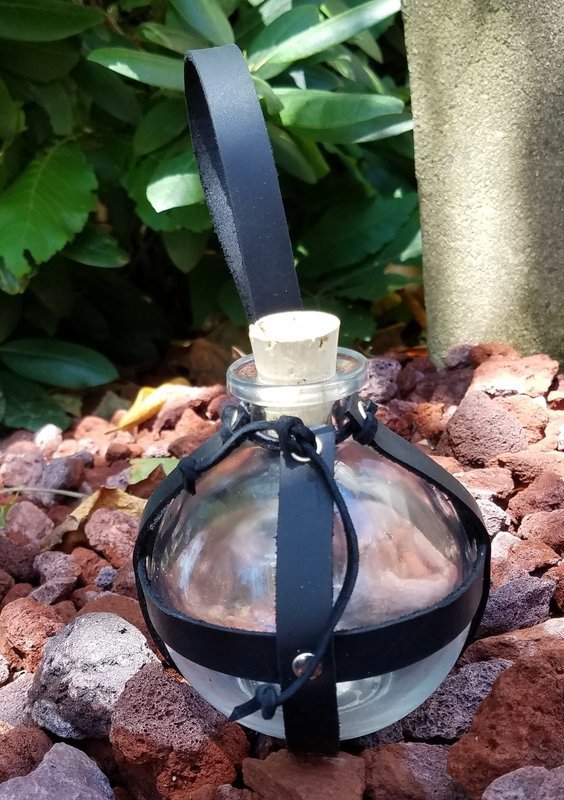 Round Glass Bottle - Potion Belt Bottle