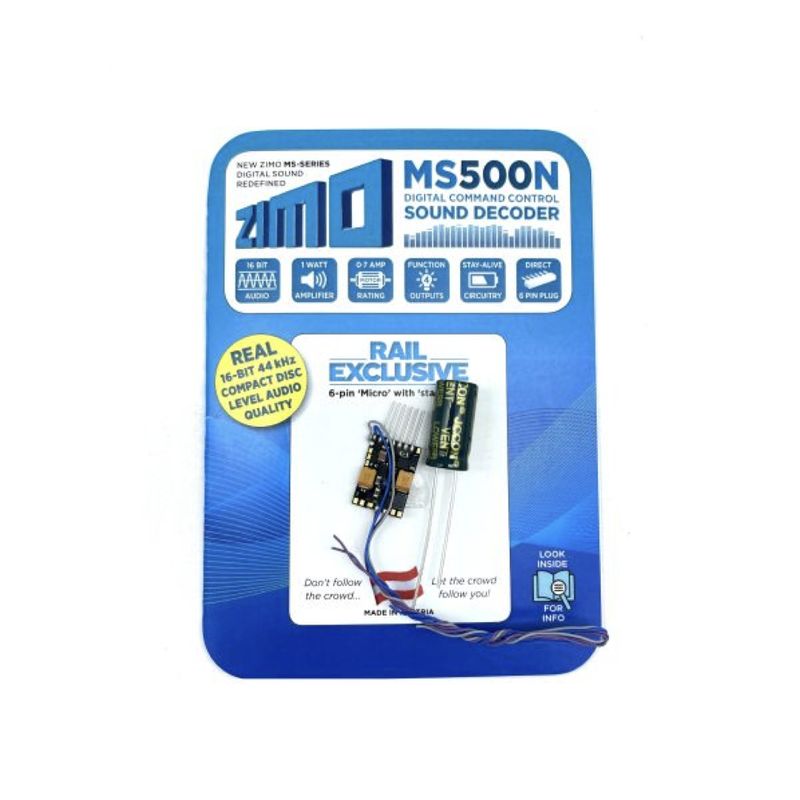 Zimo MS500N 6 Pin Direct Sound Decoder