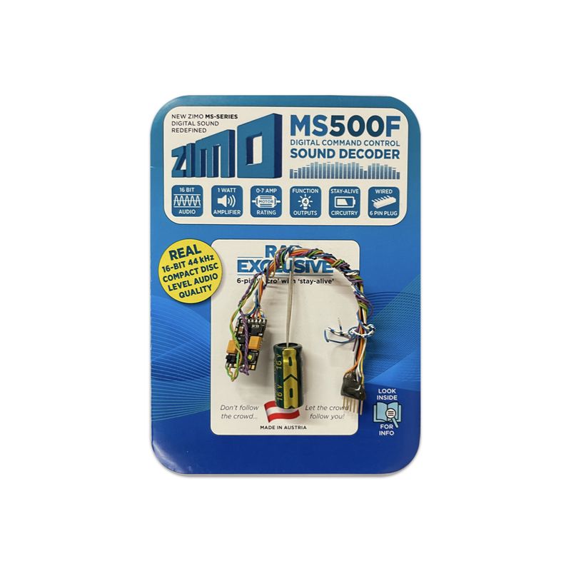 Zimo MS500F 6 Pin Wired Sound Decoder 4 Function