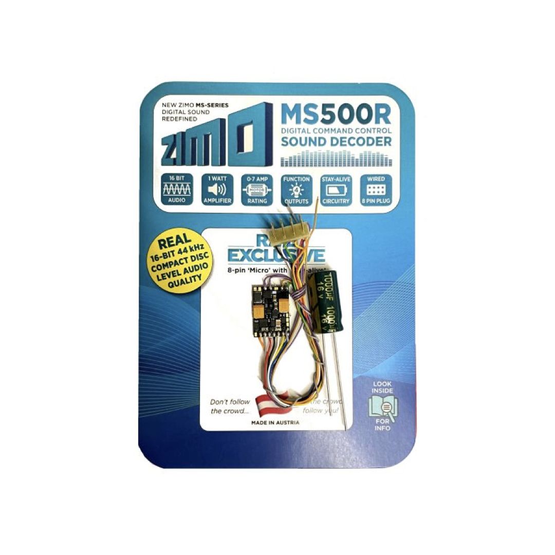 Zimo MS500R Micro 8 Pin Wire Sound Decoder