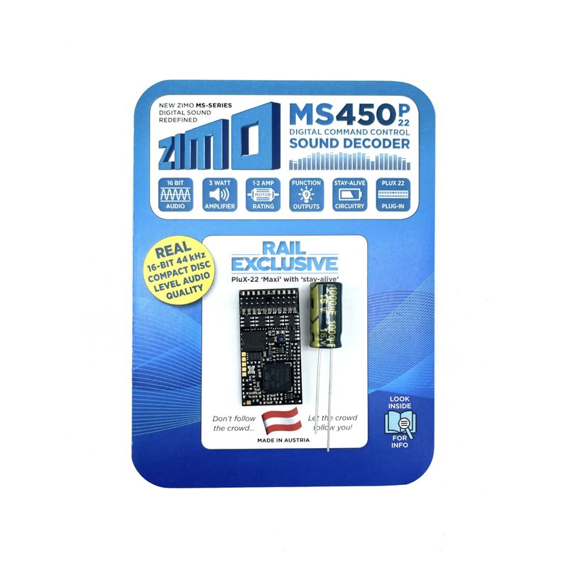 Zimo MS450P22 Plux22 Sound Decoder