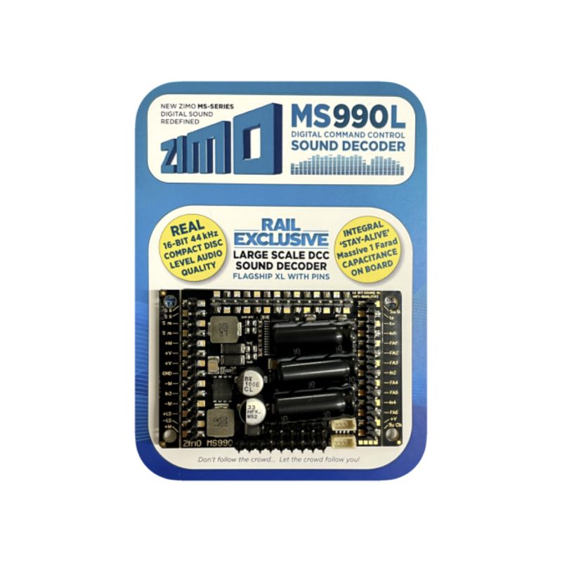 Zimo MS990L Large Scale Sound Decoder (Pin Type)