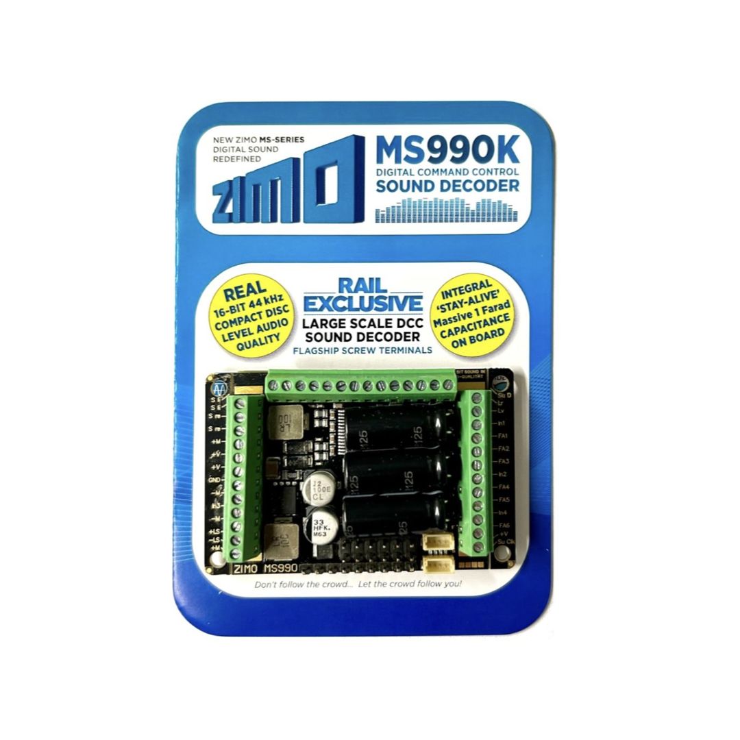 Zimo MS990K Large Scale Sound Decoder (Screw Terminals)