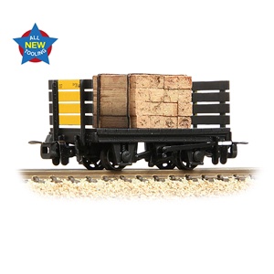 Bachmann 393-175 OO9 RNAD Flat Wagon Planked Ends img
