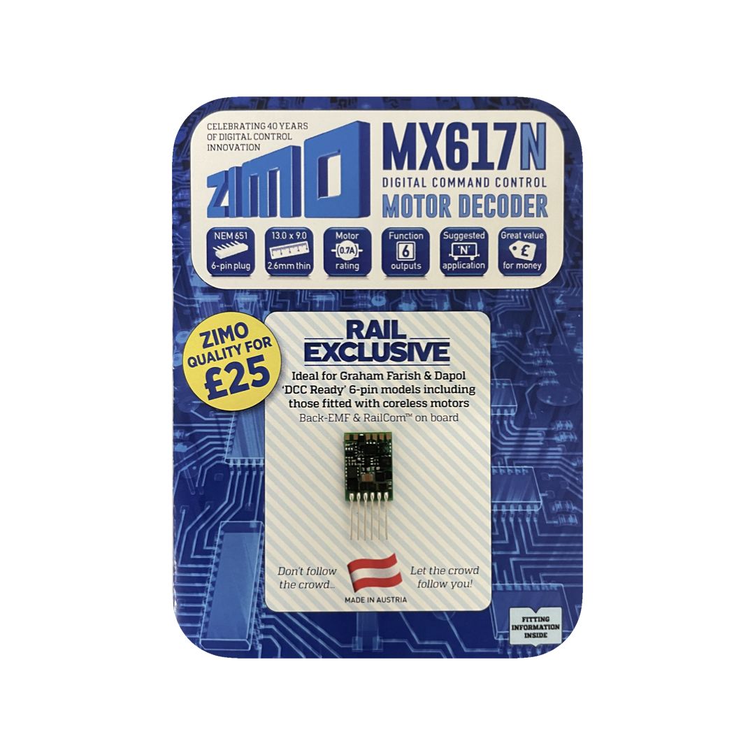 Zimo MX617N 6 Pin Direct Motor Decoder