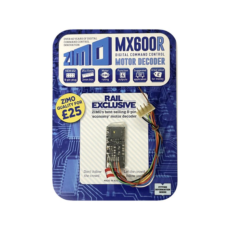 Zimo MX600R 8 Pin Motor Decoder