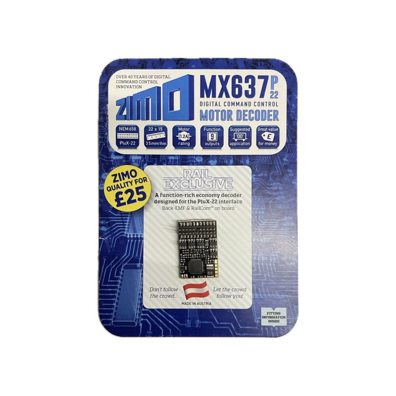 Zimo MX637 Plux 22 Motor Decoder