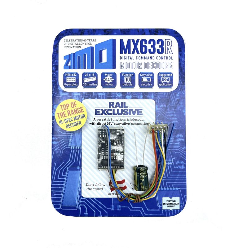 Zimo MX633R 8 Pin Motor Decoder