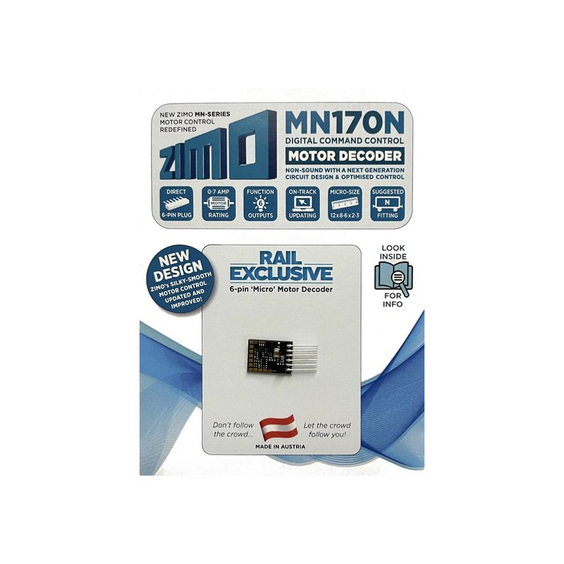 Zimo MN170N 6 Pin Direct Motor Decoder