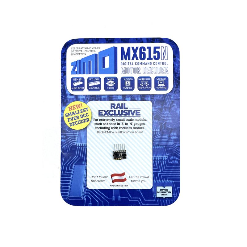 Zimo MX615N 6 Pin Motor Decoder
