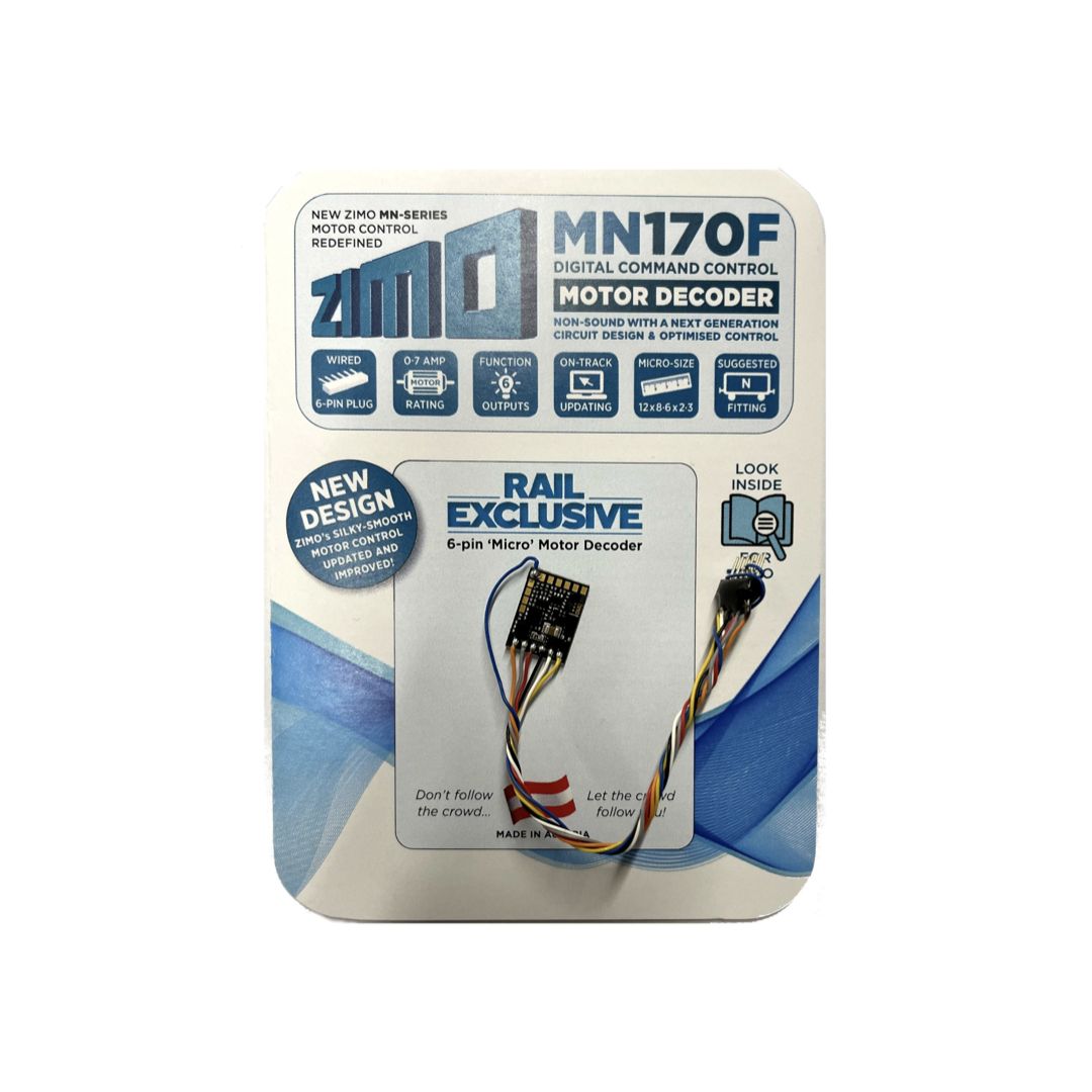 Zimo MN170F 6 Pin Wired Motor Decoder