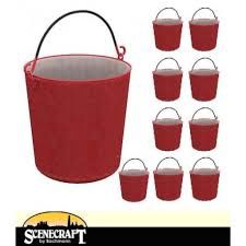 44-524 OO Scale fire buckets x 10