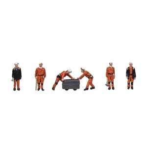 379-313 1960/70s COAL MINERS N GAUGE