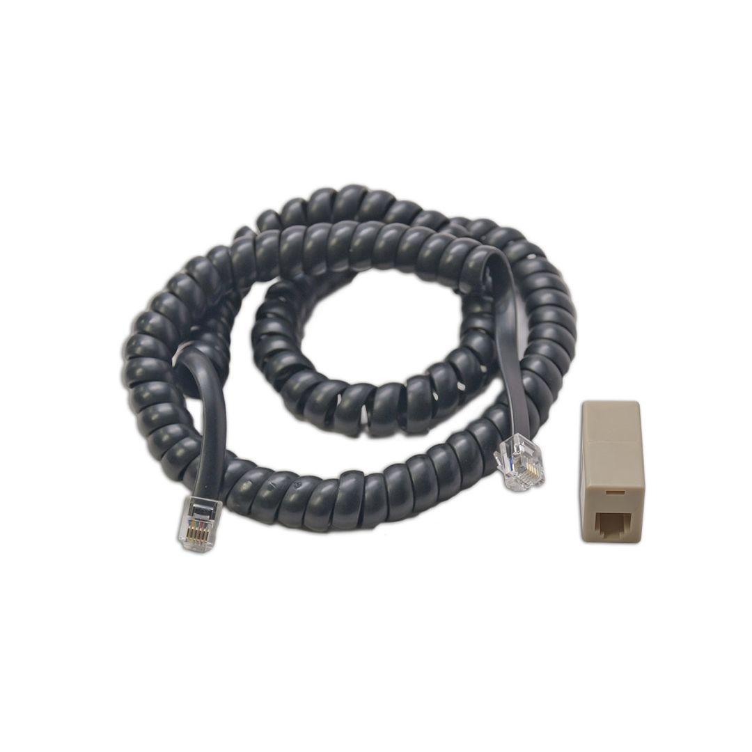 Digitrax LNCCMC1 Coiled Cord &amp; RJ12 Modular Adapter