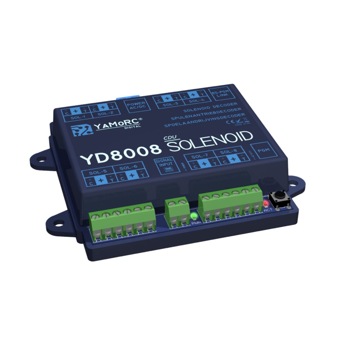 YaMoRC YD8008 CDU Solenoid Accessory Decoder (8 Way)
