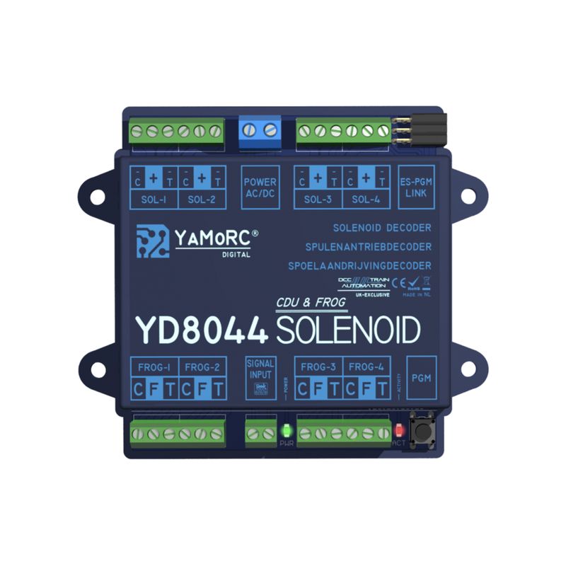 YaMoRC YD8044 CDU and Frog Solenoid Accessory Decoder