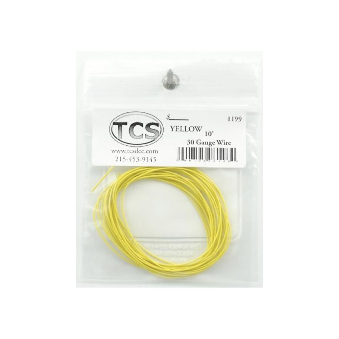 TCS 1199 Decoder Wire 30AWG Yellow