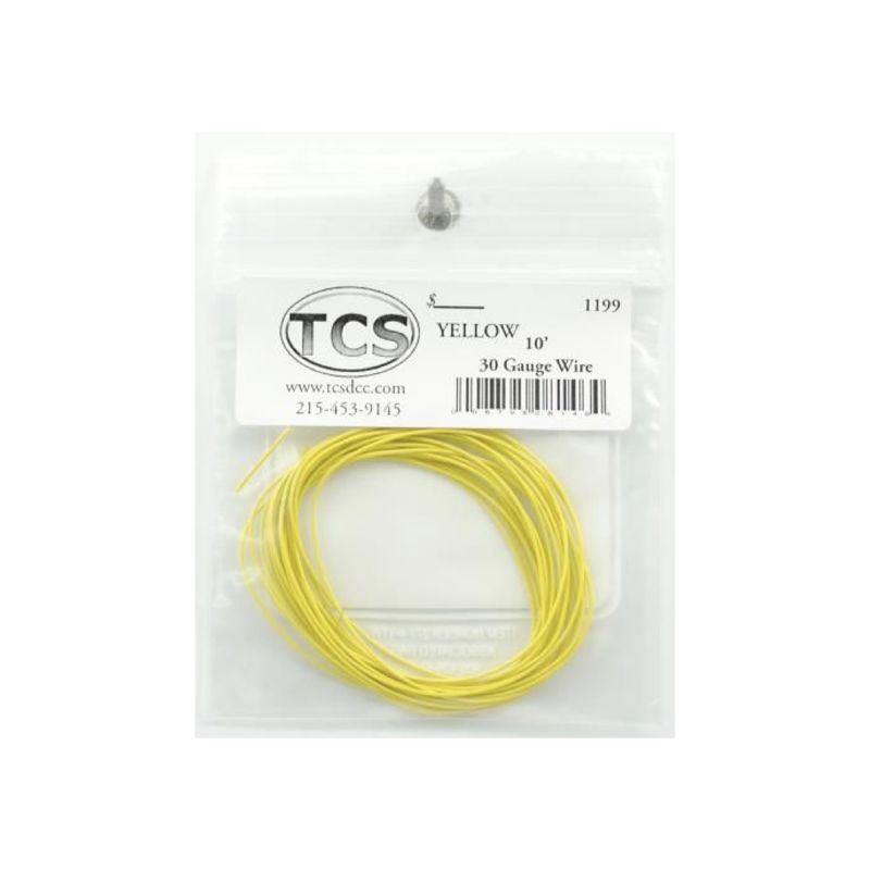 TCS 1199 Decoder Wire 30AWG Yellow