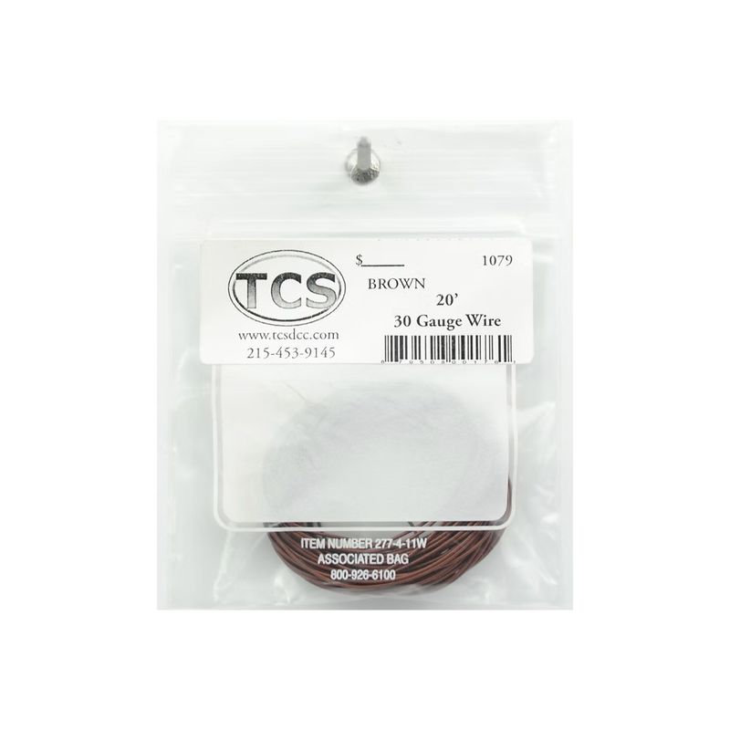 TCS 1196 Decoder Wire 30AWG Brown