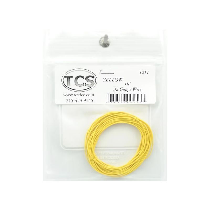 TCS 1211 Decoder Wire 32AWG Yellow