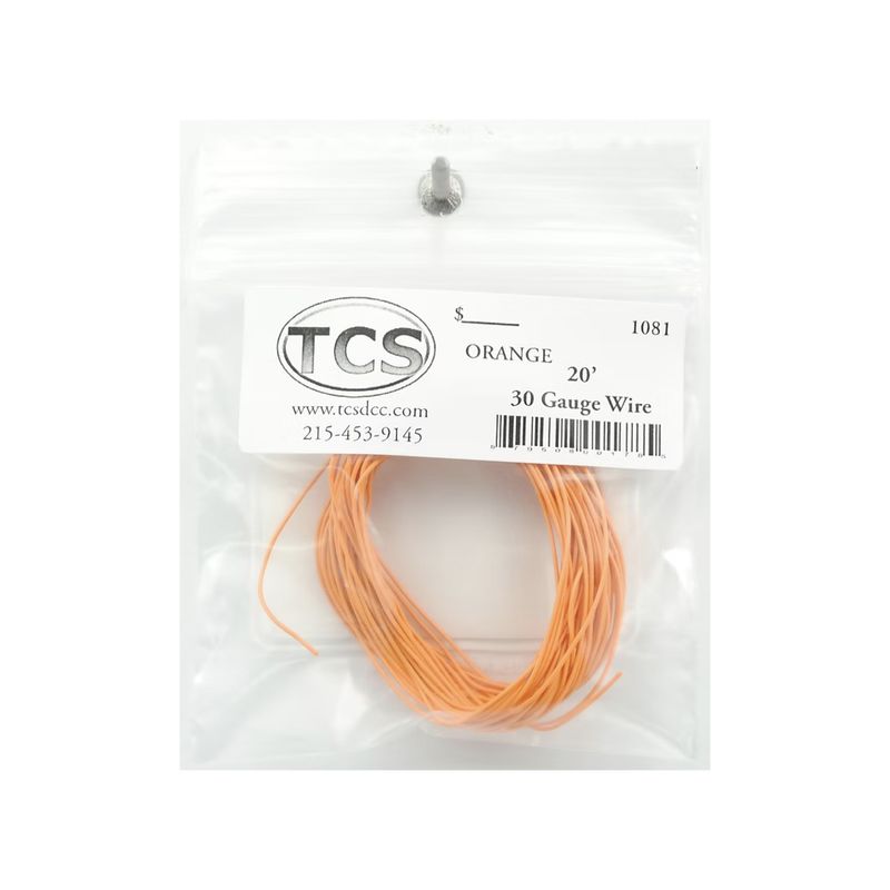 TCS 1081 Decoder Wire 30AWG Orange