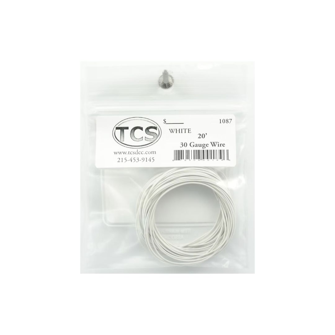 TCS 1087 Decoder Wire 30AWG White