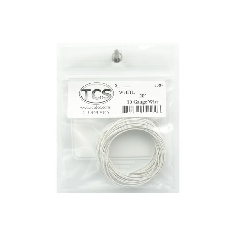 TCS 1087 Decoder Wire 30AWG White