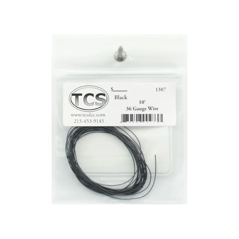 TCS 1307 Decoder Wire 36AWG Black